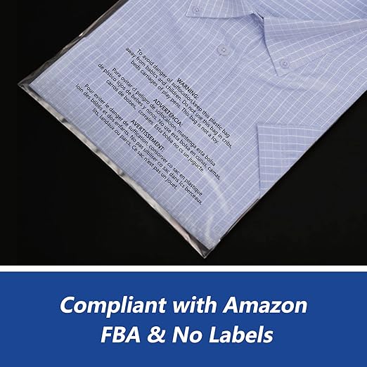 iMailer - 100 Count - 14" x 20" Clear Plastic Poly Bags - Image 7