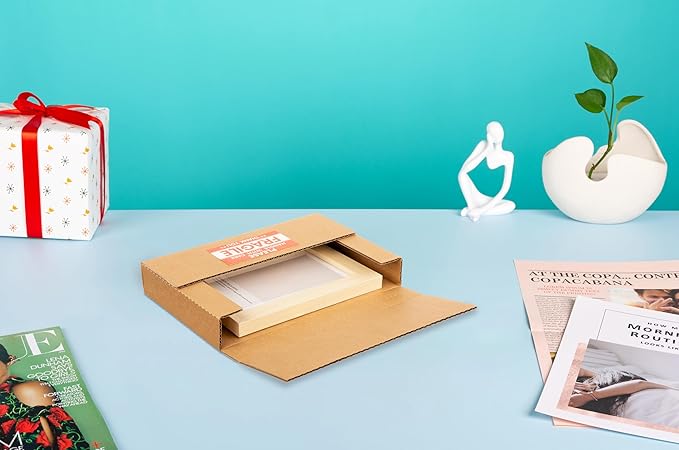 9x6x1.3 inch Corrugated Cardboard Boxes, 25 Pack - Image 3
