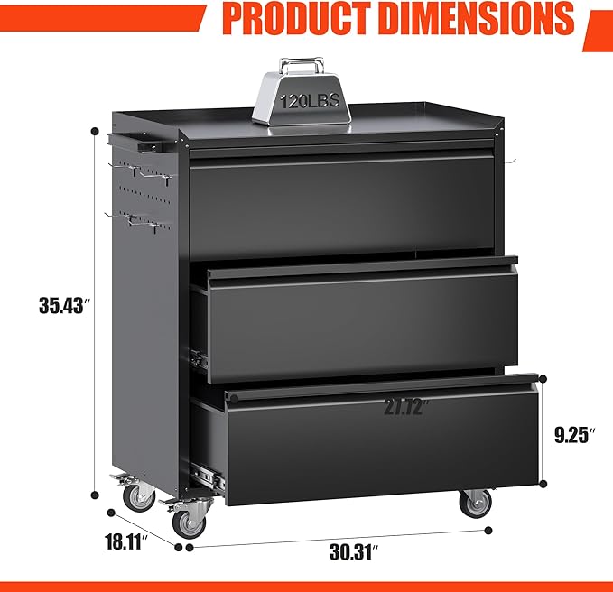 Aobabo Tool Storage Garage Cabinet - Image 3