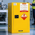 Flammable Storage Cabinet 34"x34"x65", 90 Gallon Chemical Safety Cabinet by Unknown