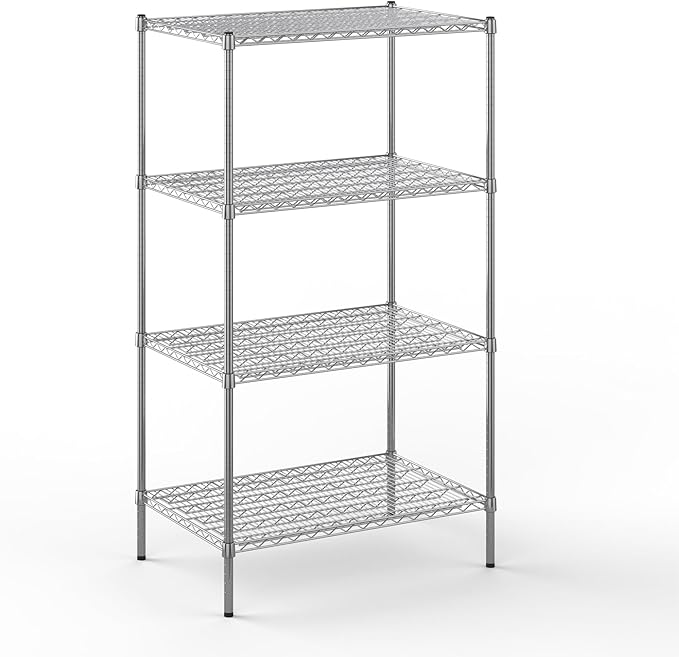 24" Deep x 36" Wide x 64" Height Wire Shelving Kit | 4-Tier | NSF Commercial by Regal+Altair