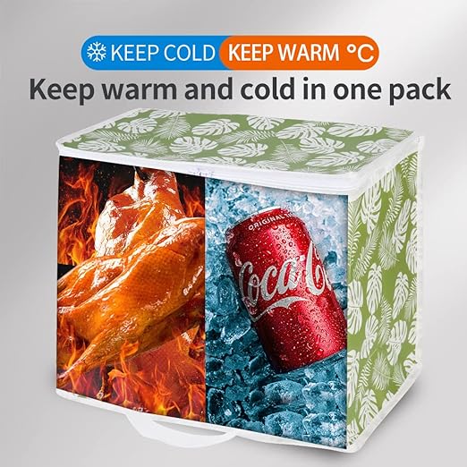 Bodaon 2-Pack Insulated Reusable Grocery Shopping Bags, X-Large Picnic Cooler - Image 3
