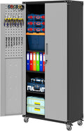 71'' Garage Storage Cabinet on Wheels Metal Tool Cabinets by OPTYMIRA