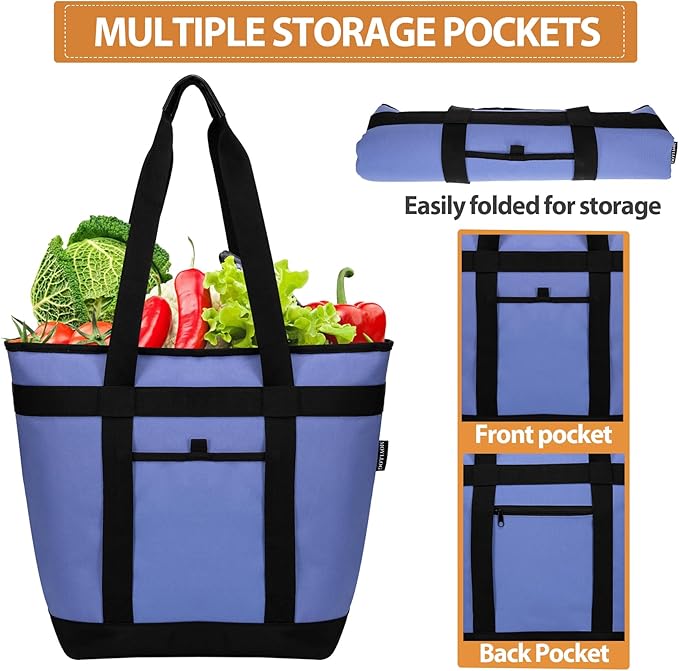 Insulated Cooler Bag, Reusable Grocery Bags - Image 2