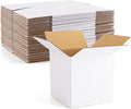 Eupako 6x6x6 Cardboard Box Mailers 30 Pack White Cube Corrugated Small Shipping by Eupako