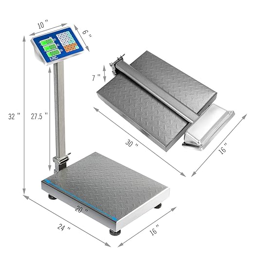Giantex 660lbs Weight Computing Digital Scale Floor Platform Scale - Image 5