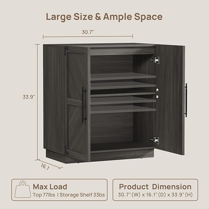 SICOTAS Sideboard Buffet Cabinet - Image 3