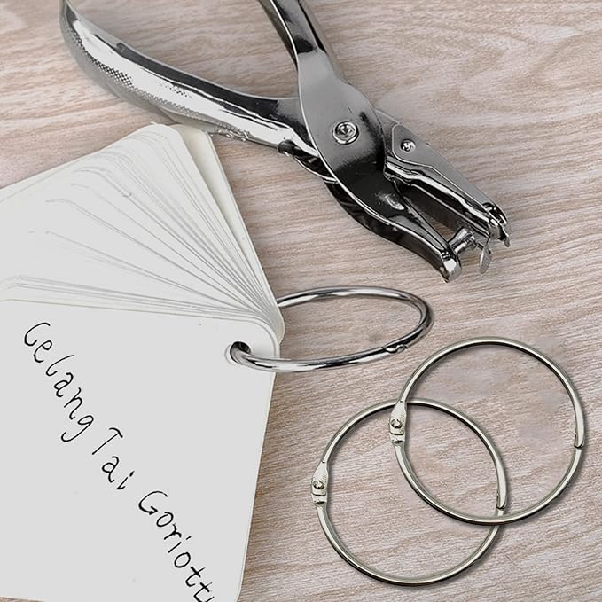 OWLKELA 2 Inch 15 Pack Loose Leaf Binder Rings, Keychain Key Ring - Image 6