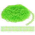 PATIKIL Plastic Chain Links, 100 Foot Safety Barrier Chain Green by PATIKIL