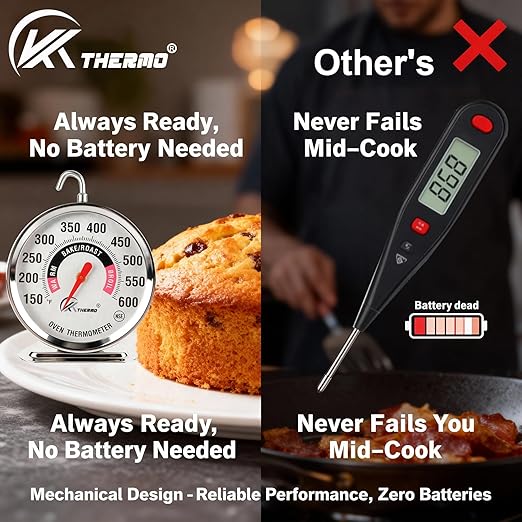 Oven Thermometer 150-600°F Pro Accurate Oven Temperature Gauge - Image 4