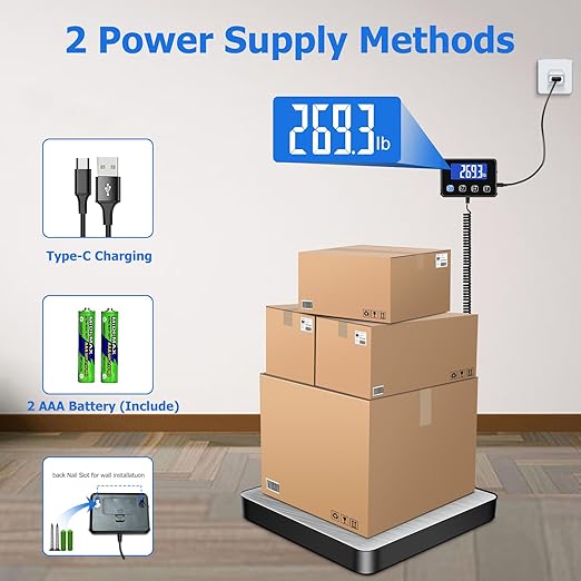 Shipping Scale, 440 lbs/0.35oz High Accurate Digital Postal Scale - Image 6