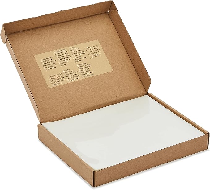 Amazon Basics Clear Thermal Laminating Plastic Paper Laminator Sheets, 9 x - Image 4