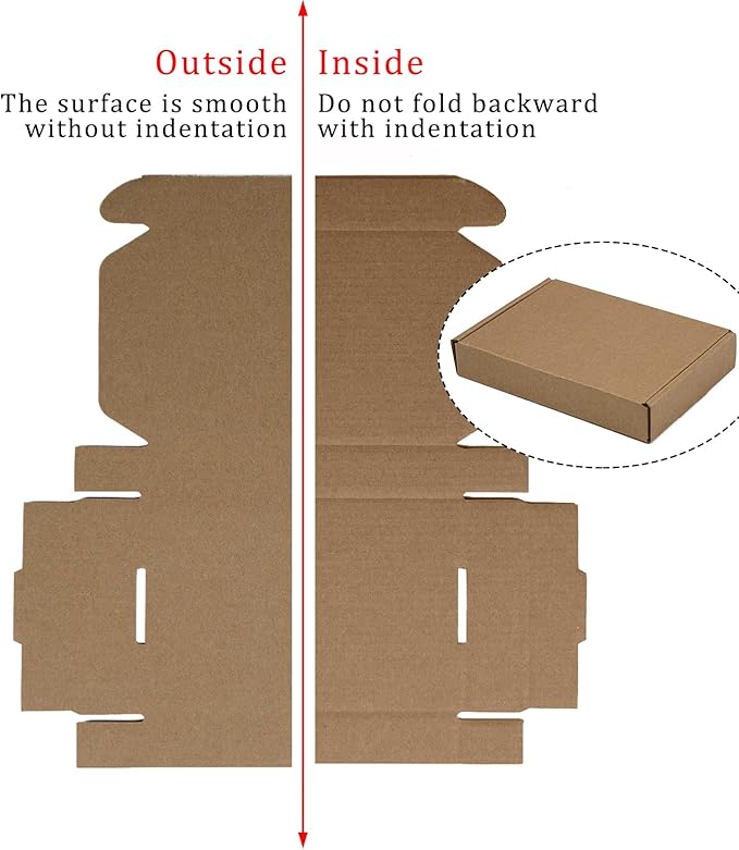 50 Pack 6x4x1 Inches Small Shipping Boxes, Moving Mailing Packing Box - Image 5