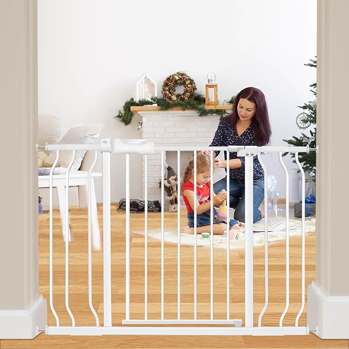 Extra Wide Baby Gate Extra Tall Dog Gate by HOOOEN