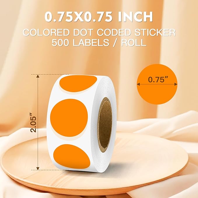 PARLAIM 3/4 Inch Color Coding Label Stickers - Image 2