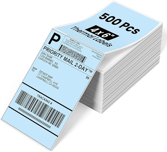 Phomemo 4x6 Thermal Labels for Shipping Label Printer by Phomemo
