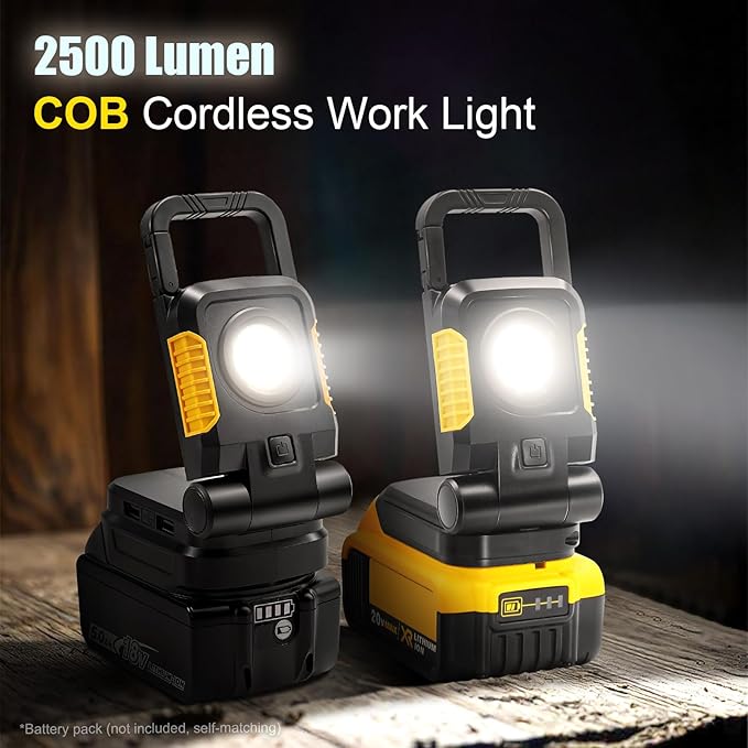 18V/20V Cordless Work Light, COB Work Light - Image 2