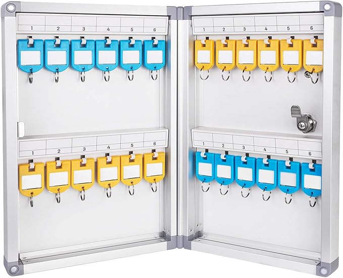 Amazon Basics 24-Key Position Cabinet Key lock Box, 12.5"D x 8.5"W x 2.45"H - Image 4