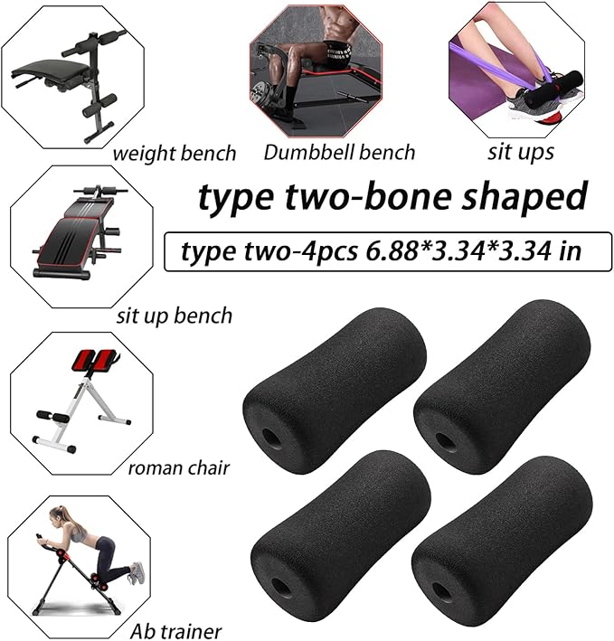 Protective Pads Cushion for Exercise Equipment, Soft Foam Padping Rollers for - Image 3