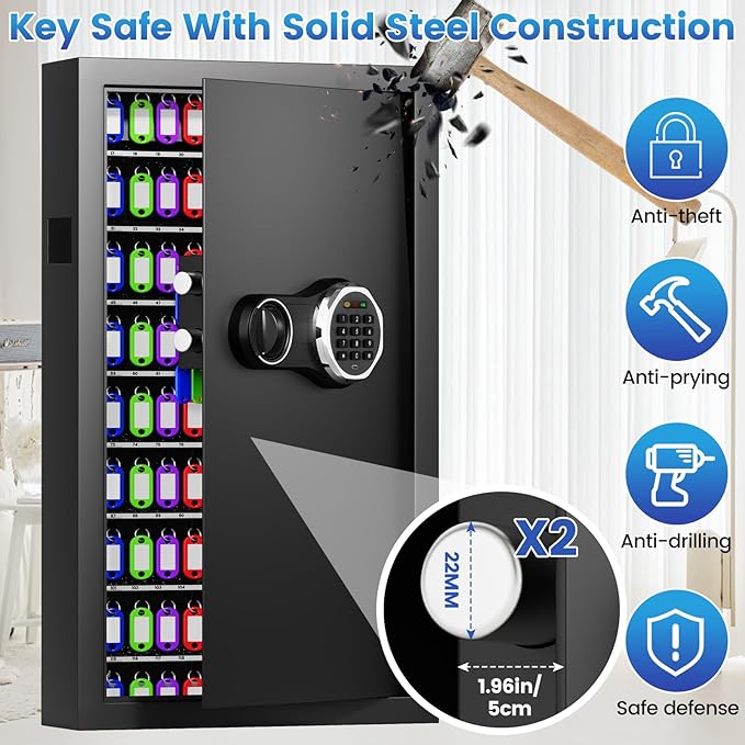 206 Keys Combination Lock Key Cabinet - Image 3