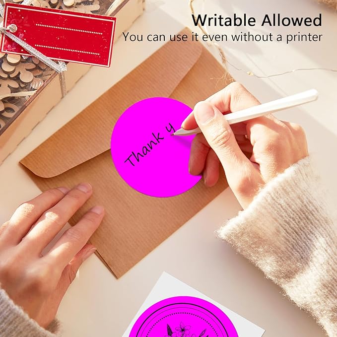 3 X 3 Inch Round Thermal Labels Circle Color Coding Labels Printable Waterproof - Image 5