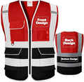 BeautyWill Custom Safety Vest Customized Logo Class 2 High Visibility by BeautyWill