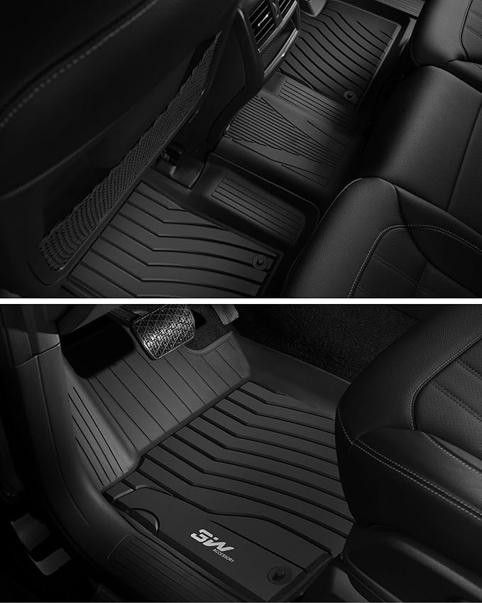 3W Floor Mats Fit for Benz GLE 2016-2019, TPE All Weather Custom Fit Floor - Image 4