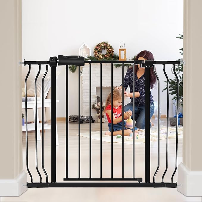 HOOEN Wide Baby Gates for Doorway Stairs 30" Tall 38.5-43.5 Inch Wide Indoor by HOOOEN