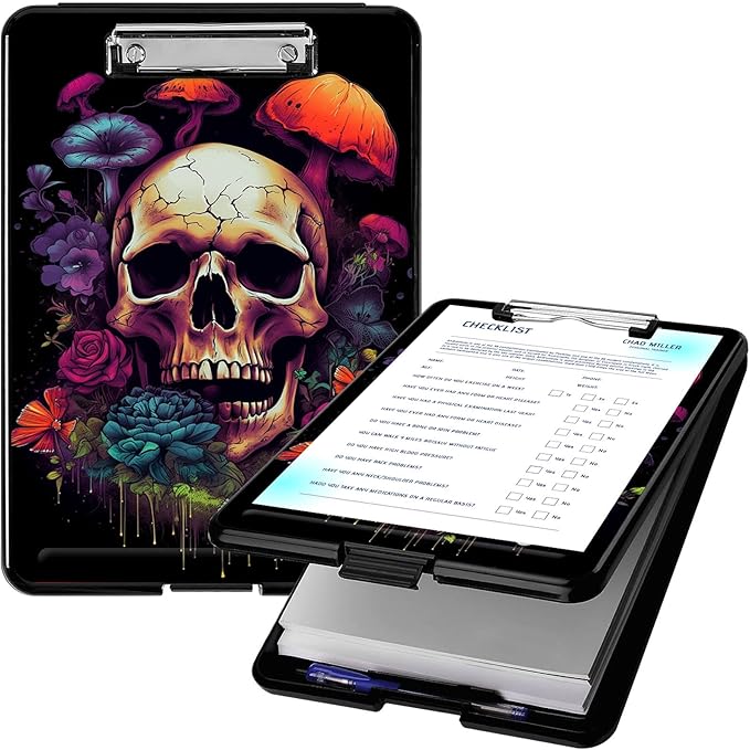 Clipboard with Storage, High Capacity Plastic Storage Clipboard with Pen Holder by Qindaiwen