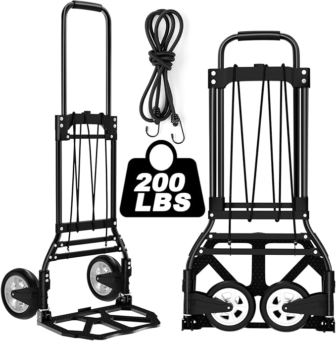 LEVORY J Folding Hand Truck and Dolly, 200 LB Capacity Upgraded Aluminum Dolly by Unknown