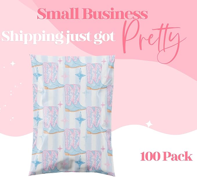 6x9 Designer Poly Mailer 100 Pack Heavy Duty Waterproof Self Seal Shipping Bags - Image 6