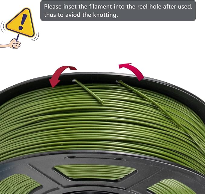 iSANMATE ASA Filament 1.75mm Army Green 1KG, UV & Weather Resistant 3D Printer - Image 4