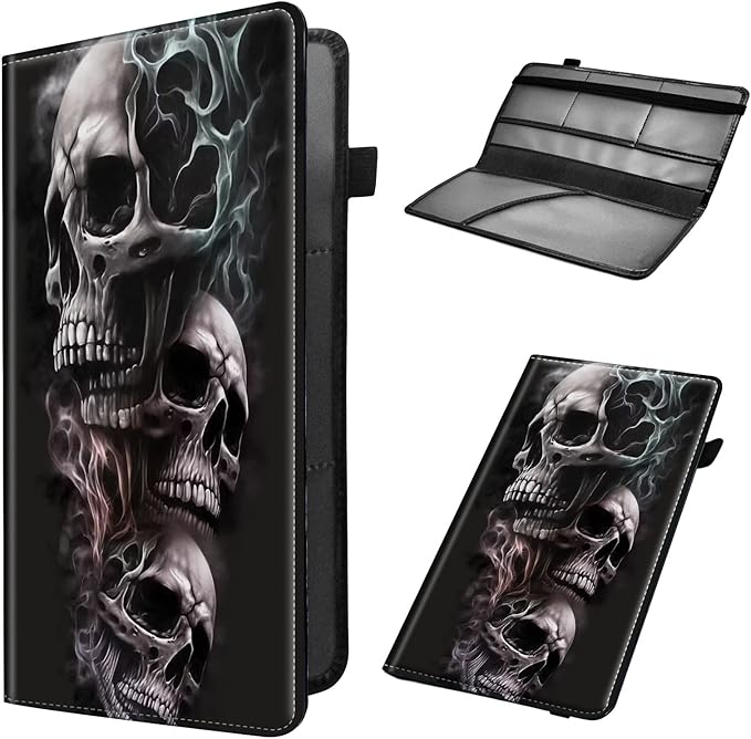 Car Registration and Insurance Holder, Leather Car Glove Box Organizer by Unknown