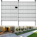10 Panels Garden Fence Dog Fence Outdoor by richmen