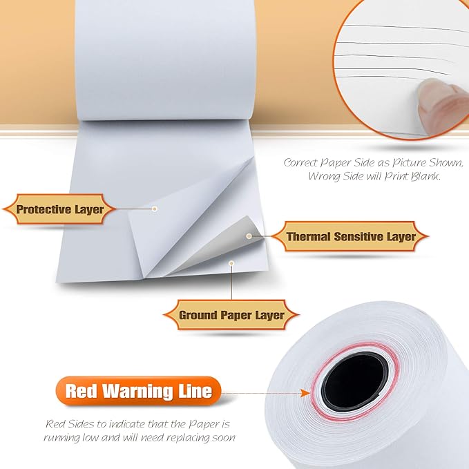 2 1/4" x 85' Thermal Paper, POS Receipt Paper - Image 5