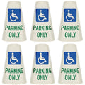 SmartSign 6-Pack "Handicapped Parking Only" Reflective Cone Message Sleeve by SmartSign