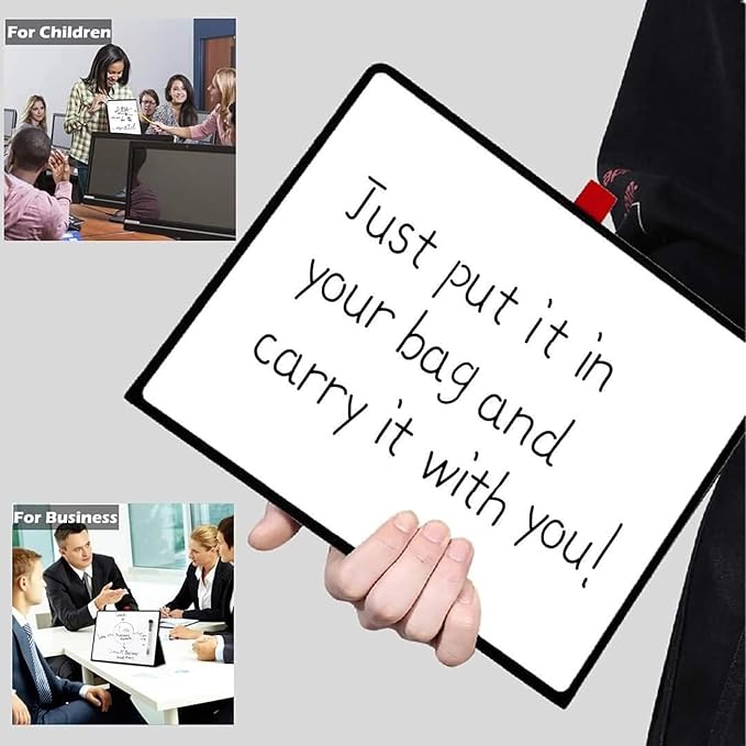 iNenya Portable White Board, 8.5 x 11 Inches, Small Dry Erase Board, Mini - Image 8