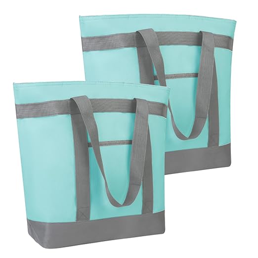 2Pk Insulated Reusable Tote Bag by CIVJET