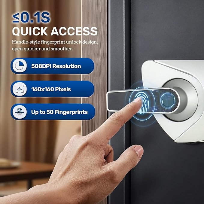 BlackSmith Biometric Handgun Safe 1.8 Cub Home Safe Quick Access Fingerprint - Image 2