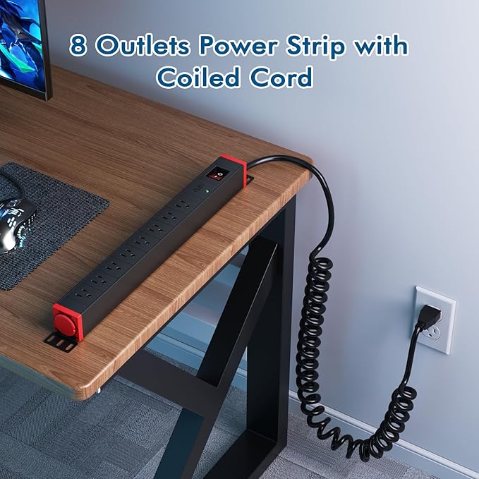 8 Outlet Rack Mount PDU Power Strip, 1200J Surge Protection & 15A Overload - Image 6