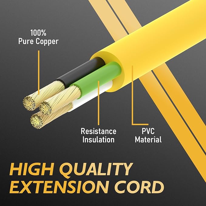 TOOLIOM 20FT Welder Extension Cord 6AWG 6-50P to 6-50R Power Extension Cord - Image 4