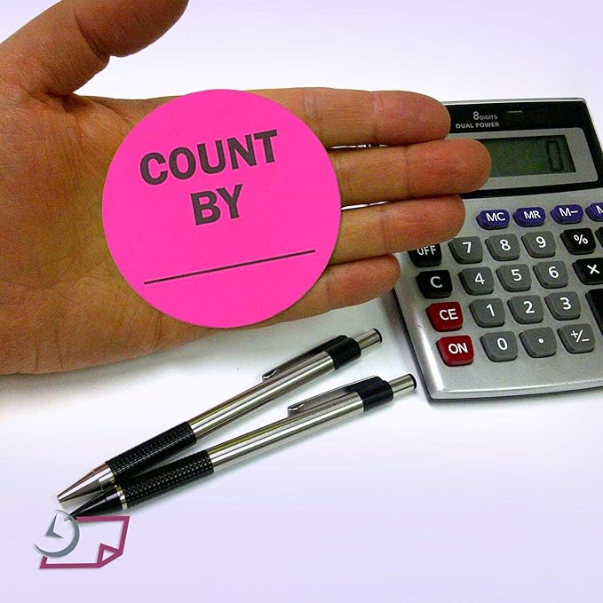 NextDayLabels - Neon Pink Color, Round Labels/Great to use - Image 5