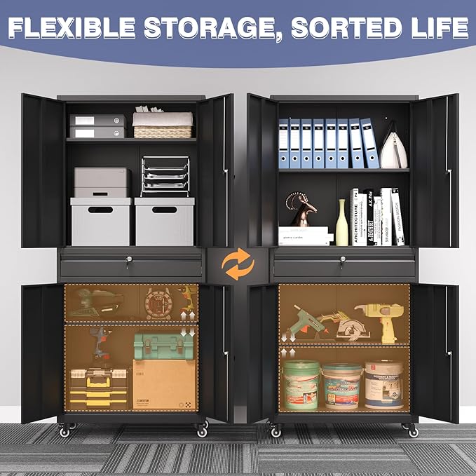 Metal Garage Storage Cabinet - Image 4