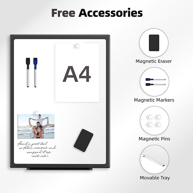 VUSIGN 24'' x 18'' Magnetic White Board - Image 3