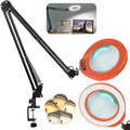 VEEMAGNI 12X 5 Inch Large Real Glass Magnifying Glass by VEEMAGNI