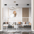 Extra Wide Baby Gate Tension Indoor Safety Gates White Metal Large Pressure by COSENDBABYGATE