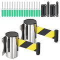 PATIKIL Fixed Wall Mount Retractable Belt Barrier by PATIKIL