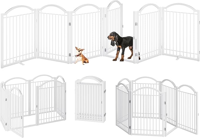 BHG Metal No-Assembly Freestanding Dog Gate - Image 3