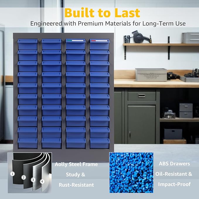 40 Drawer Parts Cabinet Organizer - Image 4
