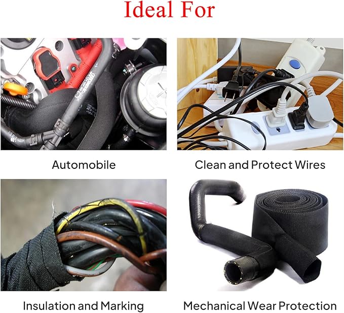 2 in 1 Heat Shrink Braided Sleeving Fabric Tubing-Ideal fit Irregular Shape - Image 9